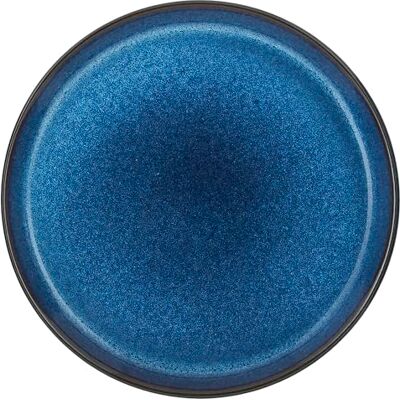 BITZ Gastro Teller, Dessertteller/Kuchenteller aus Steingut, Durchm. 17 cm, Schwarz/Dunkelblau BITZ Gastro Teller, Dessertteller/Kuchenteller aus Steingut, Durchm. 17 cm, Schwarz/Dunkelblau