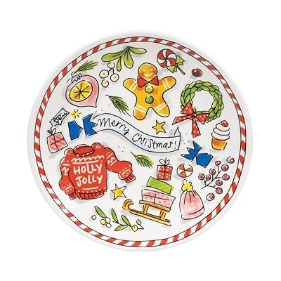 Blond Amsterdam Kuchenteller Holly Jolly, 18cm Keramik, Holly Jolly Design, Für Gebäck & Kuchen, Mikrowellengeeignet, Handwäsche empfohlen Blond Amsterdam Kuchenteller Holly Jolly, 18cm Keramik, Holly Jolly Design, Für Gebäck & Kuchen, Mikrowellengeeignet, Handwäsche empfohlen