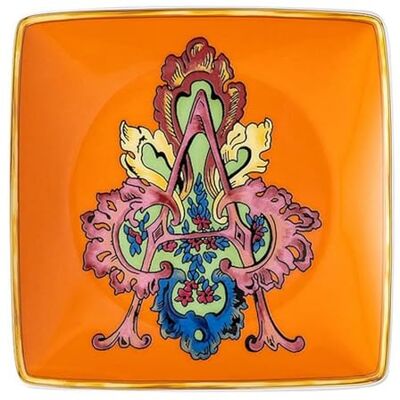 Versace by Rosenthal Schale, Teller, Schälchen Holiday Alphabet A 12 x 12 cm Porzellan Versace by Rosenthal Schale, Teller, Schälchen Holiday Alphabet A 12 x 12 cm Porzellan