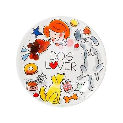 Blond Amsterdam Petit-Four-Teller Dog Lover, 12cm Keramik, Hundemotiv, Für Desserts & Gebäck, Mikrowellengeeignet, Handwäsche empfohlen Blond Amsterdam Petit-Four-Teller Dog Lover, 12cm Keramik, Hundemotiv, Für Desserts & Gebäck, Mikrowellengeeignet, Handwäsche empfohlen