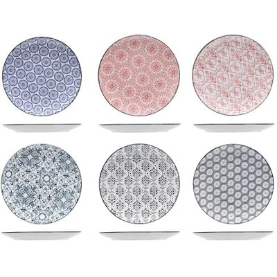 Cosy & Trendy Delirio-Grès-D Dessertteller, 19 cm, 6 Stück, sortiert Cosy & Trendy Delirio-Grès-D Dessertteller, 19 cm, 6 Stück, sortiert