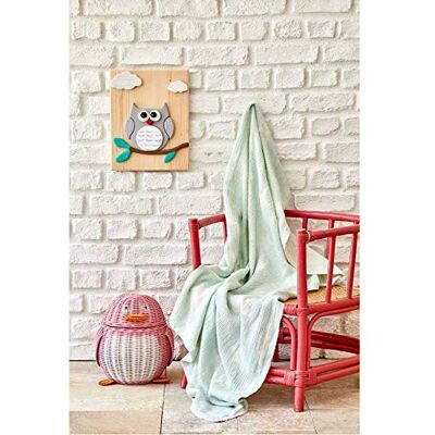 KARACA Home Dekorative Heimtextilien, Baby Star Green Baby Throw Blanketsi 80X120, große Geschenkidee für geliebte Menschen entworfen und hergestellt in der Türkei KARACA Home Dekorative Heimtextilien, Baby Star Green Baby Throw Blanketsi 80X120, große Geschenkidee für geliebte Menschen entworfen und hergestellt in der Türkei