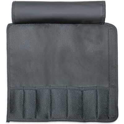 F. Dick Textil-Rolltasche ohne Inhalt (Rolltasche für Garnierwerkzeuge, Tasche unbestückt, mit 7 Fächern, Messertasche schwarz) 81061010 F. Dick Textil-Rolltasche ohne Inhalt (Rolltasche für Garnierwerkzeuge, Tasche unbestückt, mit 7 Fächern, Messertasche schwarz) 81061010