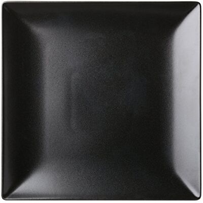 Utopia Noir Porzellan Quadratplatte - Barservice 10" Packung 12 Utopia Noir Porzellan Quadratplatte - Barservice 10" Packung 12
