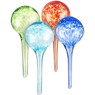 Royal Gardineer Durstkugeln: 4er-Set Gießfrei-Bewässerungs-Kugeln aus Glas, bunt, Ø 6 cm (Blumenbewässerungssysteme, Glaskugeln Pflanzen Bewässerung, Gläser) Royal Gardineer Durstkugeln: 4er-Set Gießfrei-Bewässerungs-Kugeln aus Glas, bunt, Ø 6 cm (Blumenbewässerungssysteme, Glaskugeln Pflanzen Bewässerung, Gläser)