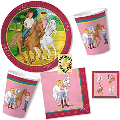 HHO Bibi Und Tina Party-Set 52tlg. für 16 Kinder : Teller Becher Servietten HHO Bibi Und Tina Party-Set 52tlg. für 16 Kinder : Teller Becher Servietten