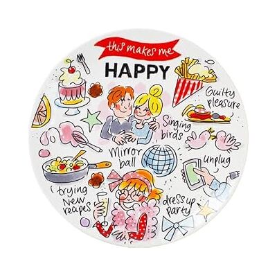 Blond Amsterdam Kuchenteller Happy, 18cm Keramik, Happy Kollektion, Für Gebäck & Kuchen, Mikrowellengeeignet, Handwäsche empfohlen Blond Amsterdam Kuchenteller Happy, 18cm Keramik, Happy Kollektion, Für Gebäck & Kuchen, Mikrowellengeeignet, Handwäsche empfohlen