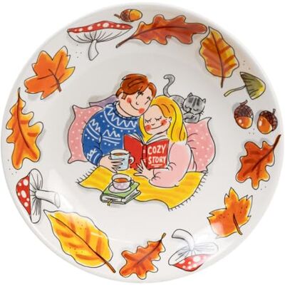 Blond Amsterdam Tiefer Teller Cozy Days, 23cm Keramik, Cozy Days Kollektion, Für Suppe & Pasta, Mikrowellengeeignet, Handwäsche empfohlen Blond Amsterdam Tiefer Teller Cozy Days, 23cm Keramik, Cozy Days Kollektion, Für Suppe & Pasta, Mikrowellengeeignet, Handwäsche empfohlen