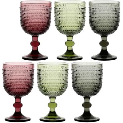 THUN Set mit 6 Stielgläsern Glas Tischkollektion Ø 9 cm 16,5 cm h THUN Set mit 6 Stielgläsern Glas Tischkollektion Ø 9 cm 16,5 cm h