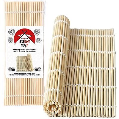 Original Cup Takonashi® Sushi-Matte aus Bambus 23 x 24 cm Einfach Sushi Rollen Zubereiten Praktisches Küchenzubehör OriginalCup® Original Cup Takonashi® Sushi-Matte aus Bambus 23 x 24 cm Einfach Sushi Rollen Zubereiten Praktisches Küchenzubehör OriginalCup®