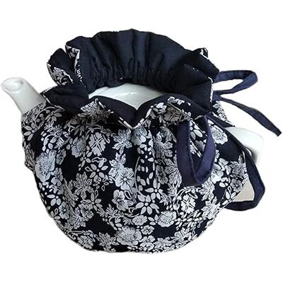 YANGSHINE Teewärmer aus Baumwolle, Vintage-Stil, dekorativ, staubdicht, mit Isolierkissen, um Tee warm zu halten, Küche, Heimdekoration, für Mutter, Ehefrau, Freunde,Navy YANGSHINE Teewärmer aus Baumwolle, Vintage-Stil, dekorativ, staubdicht, mit Isolierkissen, um Tee warm zu halten, Küche, Heimdekoration, für Mutter, Ehefrau, Freunde,Navy