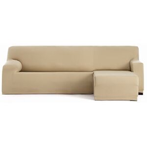 Eysa Bi-elastischer Sofabezug für Chaiselongue, mit kurzem Arm auf der rechten Seite, Farbe: Beige, Design Harlem Eysa Bi-elastischer Sofabezug für Chaiselongue, mit kurzem Arm auf der rechten Seite, Farbe: Beige, Design Harlem
