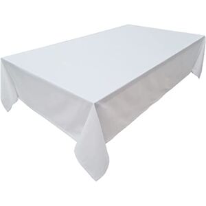 LEMOS HOME Baumwoll-Tischdecke - 150x350cm, Weiß - Hochwertig LEMOS HOME Baumwoll-Tischdecke - 150x350cm, Weiß - Hochwertig