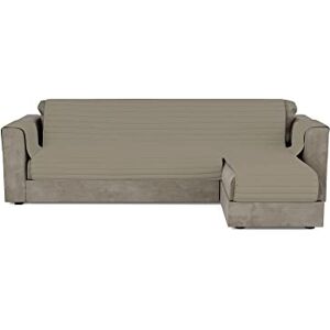 Italian Bed Linen Gesteppter Sofabezug, wendbar, mit Halbinsel, 290 cm, Taupe Italian Bed Linen Gesteppter Sofabezug, wendbar, mit Halbinsel, 290 cm, Taupe