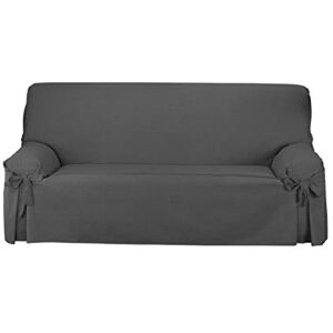 Martina Home Sofabezug Schleifen Turia 2-Sitzer, Anthrazit Martina Home Sofabezug Schleifen Turia 2-Sitzer, Anthrazit