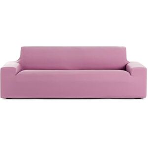 Eysa Bi-elastischer Sofabezug für 4-Sitzer, Rosa, Design Harlem Eysa Bi-elastischer Sofabezug für 4-Sitzer, Rosa, Design Harlem