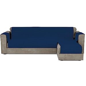 Italian Bed Linen Gesteppter Sofabezug mit Halbinsel, wendbar, Trendy, 190 cm, Dunkelblau Italian Bed Linen Gesteppter Sofabezug mit Halbinsel, wendbar, Trendy, 190 cm, Dunkelblau