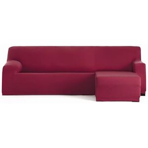 Eysa Bi-elastischer Sofabezug für Chaiselongue, mit kurzem Arm auf der rechten Seite, Farbe: Bordeaux, Design Harlem Eysa Bi-elastischer Sofabezug für Chaiselongue, mit kurzem Arm auf der rechten Seite, Farbe: Bordeaux, Design Harlem
