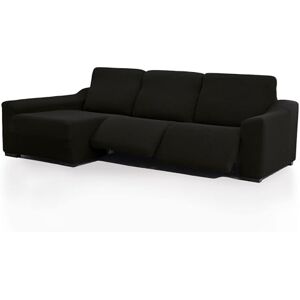 FAVERTI ® Bezug für Chaiselongue, sehr elastisch, langes Eckteil Links (Vorderseite), Modell Novele, Schwarz, Qualitätsschutz aus Jacquard-Stoff und Baumwolle FAVERTI ® Bezug für Chaiselongue, sehr elastisch, langes Eckteil Links (Vorderseite), Modell Novele, Schwarz, Qualitätsschutz aus Jacquard-Stoff und Baumwolle
