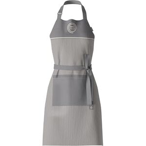 MasterChef Grauer Baumwollschürze - Verstellbar, Einheitsgröße - Küche MasterChef Grauer Baumwollschürze - Verstellbar, Einheitsgröße - Küche
