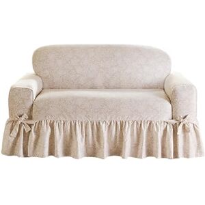Surefit Essentielle Zweisitzer-Schonbezüge aus Twill, gerüscht, Zweisitzbezug mit Baumwolle, Bedruckt, einteiliges Design und gerüschter Rock, maschinenwaschbar, Liebessitzbezug, neutrales Surefit Essentielle Zweisitzer-Schonbezüge aus Twill, gerüscht, Zweisitzbezug mit Baumwolle, Bedruckt, einteiliges Design und gerüschter Rock, maschinenwaschbar, Liebessitzbezug, neutrales