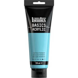 Liquitex 88700247 Basics Acrylfarbe, monopigmentierte Künstlerpigmente, lichtecht, mittlere Viskosität, Archivqualität, seidenglänzender Finish, 250ml Tube Hellblau Permanent Liquitex 88700247 Basics Acrylfarbe, monopigmentierte Künstlerpigmente, lichtecht, mittlere Viskosität, Archivqualität, seidenglänzender Finish, 250ml Tube Hellblau Permanent