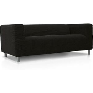 FAVERTI ® Super elastischer Sofabezug, kompatibel mit dem Sofa KLIPPAN 2-Sitzer von IKEA Modell Novele Schwarz Qualitätsschutz aus Jacquard-Stoff und Baumwollgefühl FAVERTI ® Super elastischer Sofabezug, kompatibel mit dem Sofa KLIPPAN 2-Sitzer von IKEA Modell Novele Schwarz Qualitätsschutz aus Jacquard-Stoff und Baumwollgefühl