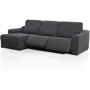 FAVERTI ® Super elastischer Bezug für Chaiselongue, kurzes Eckteil Links (Vorderseite), Modell Novele, Dunkelgrau, Qualitätsschutz aus Jacquard-Stoff, Baumwollgefühl FAVERTI ® Super elastischer Bezug für Chaiselongue, kurzes Eckteil Links (Vorderseite), Modell Novele, Dunkelgrau, Qualitätsschutz aus Jacquard-Stoff, Baumwollgefühl