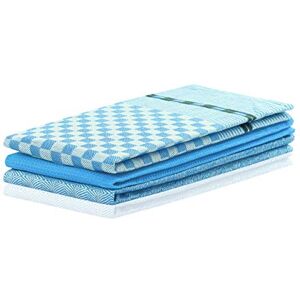 DecoKing 3er Set Küchentücher 50x70 cm mit Aufhänger 100% Baumwolle Blau hochwertige Geschirrtücher Louie DecoKing 3er Set Küchentücher 50x70 cm mit Aufhänger 100% Baumwolle Blau hochwertige Geschirrtücher Louie