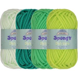 BambooMN JubileeYarn Spongy Geschirrtuch, Kammgarn, Nylon, 50 g/Knäuel, Grüntöne, 4 Knäuel BambooMN JubileeYarn Spongy Geschirrtuch, Kammgarn, Nylon, 50 g/Knäuel, Grüntöne, 4 Knäuel