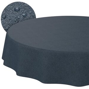 ANRO Tischdecke abwaschbar Dunkelblau Leinenoptik Rund 100 cm – Gartentischdecke Indoor Outdoor wasserabweisend schmutzabweisend pflegeleicht Schnittkante ANRO Tischdecke abwaschbar Dunkelblau Leinenoptik Rund 100 cm – Gartentischdecke Indoor Outdoor wasserabweisend schmutzabweisend pflegeleicht Schnittkante