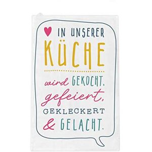 Grafik-Werkstatt Grafik Werkstatt Geschirrtuch Trockentuch mit lustigem Spruch Unsere Küche Grafik-Werkstatt Grafik Werkstatt Geschirrtuch Trockentuch mit lustigem Spruch Unsere Küche