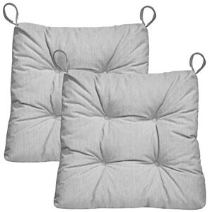 Traumnacht Stuhlkissen Premium 2er Set, 38 x 40 x 7 cm, hellgrau, Öko-Tex zertifiziert, produziert nach deutschem Qualitätsstandard Traumnacht Stuhlkissen Premium 2er Set, 38 x 40 x 7 cm, hellgrau, Öko-Tex zertifiziert, produziert nach deutschem Qualitätsstandard
