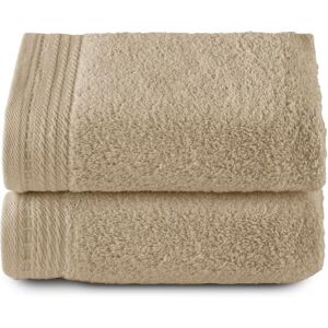 RIZO Top Handtuch - Set aus 2 Handtüchern - Badetücher - 100% gekämmte Baumwolle - 600 g/m2 - 100 x 50 cm - Kamel - Handtücher RIZO Top Handtuch - Set aus 2 Handtüchern - Badetücher - 100% gekämmte Baumwolle - 600 g/m2 - 100 x 50 cm - Kamel - Handtücher