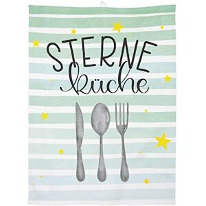 GRUSS & CO Geschirrtuch Motiv "Sterneküche" Baumwolle, 60 cm x 45 cm, farbiger Motivdruck Geschenk, Küche, Kochen, Grillen 47105 GRUSS & CO Geschirrtuch Motiv "Sterneküche" Baumwolle, 60 cm x 45 cm, farbiger Motivdruck Geschenk, Küche, Kochen, Grillen 47105