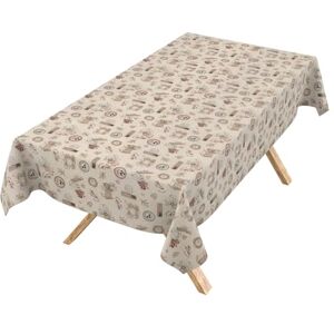 ANRO Tischdecke abwaschbar Tischtuch Lotuseffekt pflegeleicht aus Baumwolle Polyester schmutzabweisend Outdoor Gartentischdecke Coffee Kaffee 100x140cm ANRO Tischdecke abwaschbar Tischtuch Lotuseffekt pflegeleicht aus Baumwolle Polyester schmutzabweisend Outdoor Gartentischdecke Coffee Kaffee 100x140cm