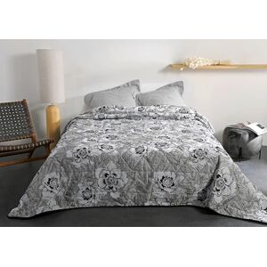 LINDER Bettüberwurf, wattiert, Motiv Blume Natur, gewebt und gefärbt in Frankreich – Farbe: Teegelb und Schwarz – Maße: 240 x 260 cm – Stoff Polyester/Baumwolle und Wattierung 100% Polyester LINDER Bettüberwurf, wattiert, Motiv Blume Natur, gewebt und gefärbt in Frankreich – Farbe: Teegelb und Schwarz – Maße: 240 x 260 cm – Stoff Polyester/Baumwolle und Wattierung 100% Polyester