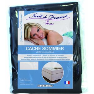 Nuit de France 329370 Dekorativer Matratzenschoner, Baumwolle, Anthrazit, anthrazit, 140 x 190 cm Nuit de France 329370 Dekorativer Matratzenschoner, Baumwolle, Anthrazit, anthrazit, 140 x 190 cm