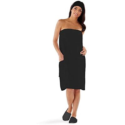 BOCA BT TERRY Boca Terry Damen Spa Wrap – 100% Baumwolle Spa-, Dusch-, Bad- und Fitnessstudio Handtuch mit Druckknöpfen – Größe M/L, XXL, 4XL, 6XL BOCA BT TERRY Boca Terry Damen Spa Wrap – 100% Baumwolle Spa-, Dusch-, Bad- und Fitnessstudio Handtuch mit Druckknöpfen – Größe M/L, XXL, 4XL, 6XL