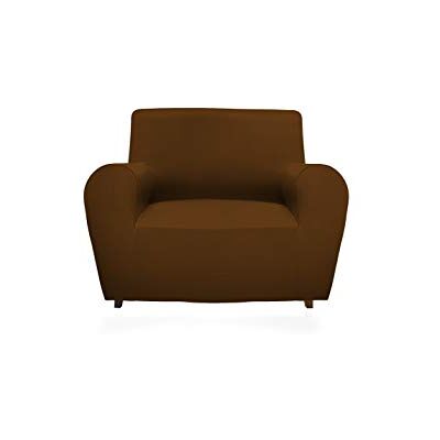 GEMITEX Magischer Bezug aus einfarbigem und elastischem Stoff, Polyester, Braun, POLTRONA mit Rückenschienen bis 120 cm GEMITEX Magischer Bezug aus einfarbigem und elastischem Stoff, Polyester, Braun, POLTRONA mit Rückenschienen bis 120 cm