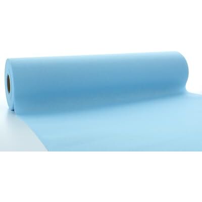 Sovie HORECA Tischläufer in Hellblau aus Airlaid, 40 cm x 24 m, 1 Stück einfarbiger Einmaltischläufer, Perforierung alle 120cm Sovie HORECA Tischläufer in Hellblau aus Airlaid, 40 cm x 24 m, 1 Stück einfarbiger Einmaltischläufer, Perforierung alle 120cm