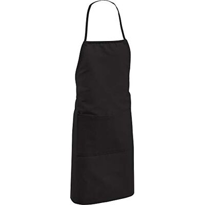 Erwin Müller Kinder-Schürze, Koch-Schürze, Küchenschürze Uni 100% Baumwolle schwarz Größe 50x65 cm verstellbare Halsschlaufe, mit Aufsatztasche und Bindeband Erwin Müller Kinder-Schürze, Koch-Schürze, Küchenschürze Uni 100% Baumwolle schwarz Größe 50x65 cm verstellbare Halsschlaufe, mit Aufsatztasche und Bindeband