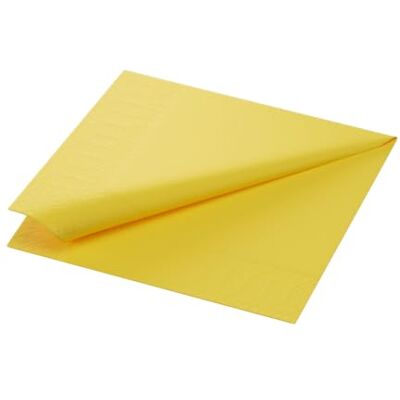 Duni Servietten 3lagig Tissue Uni gelb, 33 x 33 cm, 250 Stück Duni Servietten 3lagig Tissue Uni gelb, 33 x 33 cm, 250 Stück