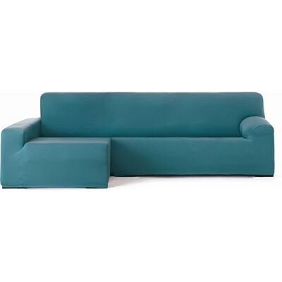 ECOMMERC3 Sofabezug für Chaiselongue, Langer Arm, Links, bi-elastisch, atmungsaktiv, Bezug für Chaiselongue, Grün, Eserald, Gummibänder und Schaumstoff-Befestigung ECOMMERC3 Sofabezug für Chaiselongue, Langer Arm, Links, bi-elastisch, atmungsaktiv, Bezug für Chaiselongue, Grün, Eserald, Gummibänder und Schaumstoff-Befestigung