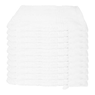 Julie Julsen 10er Pack Waschlappen 29 Farben erhältlich weich und saugstark 500gsm Öko Tex Weiß 15 x 21 cm B-Ware Julie Julsen 10er Pack Waschlappen 29 Farben erhältlich weich und saugstark 500gsm Öko Tex Weiß 15 x 21 cm B-Ware