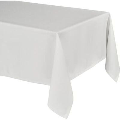 BEAUTEX Lina Tischdecke Elegante Leinenoptik, Rund 160, Weiss Schmutzabweisend, knitterarm und waschbar bis 30 °C – sauber umnähmter Saum, ideal für Esszimmer, Balkon, Garten und Feste BEAUTEX Lina Tischdecke Elegante Leinenoptik, Rund 160, Weiss Schmutzabweisend, knitterarm und waschbar bis 30 °C – sauber umnähmter Saum, ideal für Esszimmer, Balkon, Garten und Feste