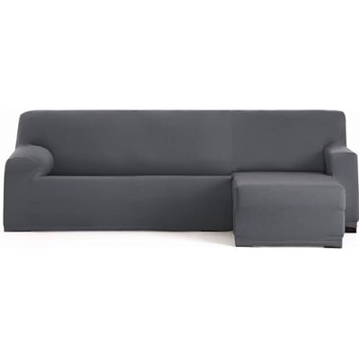 ECOMMERC3 Sofabezug für Chaiselongue, kurzes Eckteil rechts, bi-elastisch, atmungsaktiv, Bezug für Chaiselongue, Dunkelgrau, Gummibänder und Schaumstoffe, Verschleißschutz ECOMMERC3 Sofabezug für Chaiselongue, kurzes Eckteil rechts, bi-elastisch, atmungsaktiv, Bezug für Chaiselongue, Dunkelgrau, Gummibänder und Schaumstoffe, Verschleißschutz