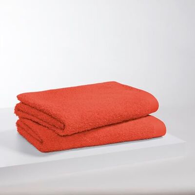 S. Oliver 2 TLG Baumwoll-Duschtuch Set 70x140cm rot Frottee Doppelpack große Handtücher koralle, Weiches Badtuch, 100% Baumwolle & OEKO-TEX®, Luxus Strandtuch, 600 g/m² dick S. Oliver 2 TLG Baumwoll-Duschtuch Set 70x140cm rot Frottee Doppelpack große Handtücher koralle, Weiches Badtuch, 100% Baumwolle & OEKO-TEX®, Luxus Strandtuch, 600 g/m² dick
