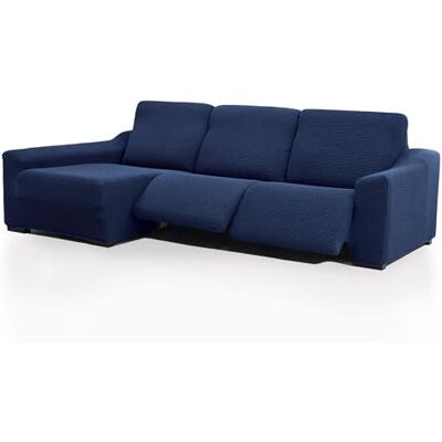 FAVERTI Bezug für Chaiselongue, langes Eckteil Links (Vorderseite), 2 Füße, Modell Nove, sehr verstellbar, Marineblau, hochwertiger Schutz aus Jacquard-Stoff und Baumwolle FAVERTI Bezug für Chaiselongue, langes Eckteil Links (Vorderseite), 2 Füße, Modell Nove, sehr verstellbar, Marineblau, hochwertiger Schutz aus Jacquard-Stoff und Baumwolle
