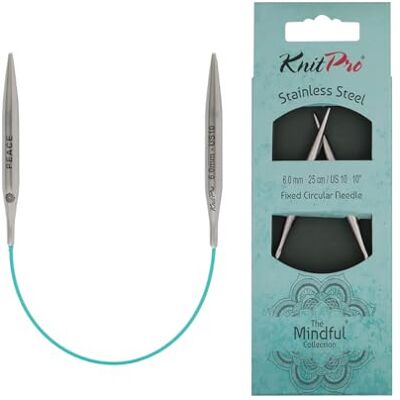 KnitPro Die Mindful Kollektion Feste Rundnadeln 10" (25cm) 6mm KnitPro Die Mindful Kollektion Feste Rundnadeln 10" (25cm) 6mm
